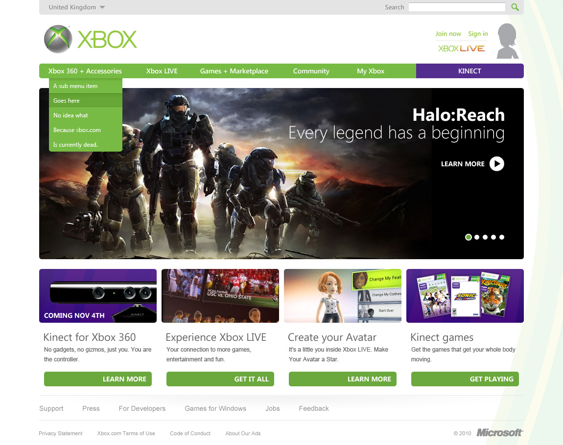 XBox.com Lunchtime Refresh